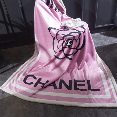 chanel pink blanket|luxury blanket Chanel.